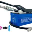 Air Hydraulic Pump 10,000 PSI, 1.7L Reservoir, NPT 1/4" Inlet, NPT 3/8" Oil Outlet,Hydraulic Pump Air Hydraulic Foot Pump with 6.6ft Pipe, Blue