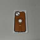 Butaiga for iPhone 15 Plus/iPhone 14 Plus Leather Case with Stand, Anti-Slip Grip Ring, Fits for MagSafe (Brown, iPhone 15/14 Plus)