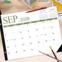 Desk Calendar 2026-2027 - 22'' x 15'' Extra Large Desktop Calendar from April 2026 to June 2027, 2026-2027 Large Desk Calendar with Holiday Marked, Premium Paper for Organizing, Four Color