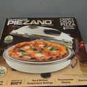 PIEZANO Crispy Crust Pizza Oven by Granitestone  12 Inch Electric Pizza Oven Indoor Countertop Maker with Ceramic Stone Heats up to 800F for Delicious Stone Baked Pizzeria Style Pizza at Home (Cream)