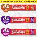 Delectables Squeeze Up Non-Seafood Variety Pack, Creamy Squeezable Puree, Lickable Wet Cat Treats, Grain Free, No Added Fillers, No By-Products, No Added Preservatives, 0.5 Ounces Tube, 72 Tubes Total (EXP 10/30/27)