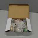 Hungdao 6 Pieces Mini Glass Christmas Ball Ornaments for Christmas Tree Vintage Crackle Glass Ball Decorative Hanging Glitter Ornaments for Xmas Tree Decorations(2.4 Inch,Multicolor)