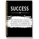 QICLM Success Quotes Inspirational Notebook Journal, Motivational Office Notebooks for Work, Inspirational Gifts for Women Men, Office Gifts for Coworkers, Hardcover Spiral Notebook 5.5x8.3