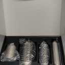 MESCOMB Upgraded 5 in 1 Hot Air Styler  110,000 RPM Hair Dryer Brush with Automatic Curling Barrel, Volumizer for Curl, Smooth & Blowout, Anti-Frizz & No Heat Damage (Champagne)