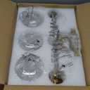 VONLUCE Bathroom Vanity Light, 3 Light Bathroom Light Fixture Over Mirror, Bathroom Wall Lamp with Clear Glass, Modern Gold Vanity Lighting fixtures for Bathroom, Bedroom, Hallway