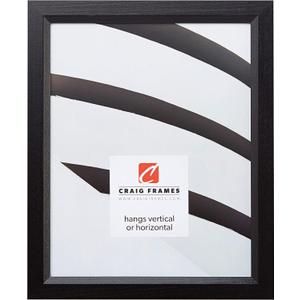 Craig Frames 7171610BK Wood Grain Finish 16 by 19-Inch Picture/Poster Frame, 0.825-Inch Wide, Solid Black 