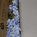 ZYTUYO 5PCS Blue Hydrangea Artificial Flowers Small Fake Latex Real Touch Hydrangeas Flowers with Stems Faux Silk Bouquet for Home Decor Table Wedding Party Outdoor Centerpieces