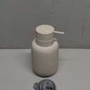 Ceramic Hand Soap Dispenser for Bathroom,16OZ Matte Dish Soap Dispenser for Kitchen Sink,Refillable Liquid Lotion Dispenser with Easy-to-Press Pump Rubber Paint (Grey)