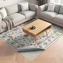 Non Slip Rug Pad Rug Gripper for Hardwood Floors, 5x7Ft Anti Skid Mat for Under Area Rugs, Thick Cushioned Carpet Pad for Floor Protection