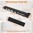 Microwave Vent Kit MDX61912701 Microwave Oven Top Vent Grille Compatible with LG Microwaves AP5202555 2119394 AH3535252 EA3535252 LMV2031ST LMHM2237BD LMHM2017SB Come with Microwave Filter 5230W1A003A