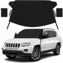 Windshield Cover for Ice and Snow | Durable 600D Oxford Fabric Frost Windshield Cover for Car, SUV, Van, Trucks Car | Window Covers with Side Mirror Cover | Winter Waterproof Protects Cover74x43in)