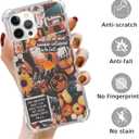 Fall Autumn Aesthetic Collage Case Compatible with iPhone 14 Pro, Autumn Pumpkin Halloween Case for iPhone 14 Pro for Teens Men and Women, Cool Trendy TPU Bumper Case Cover