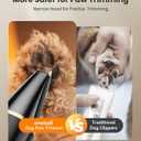 oneisall 2 Speed Cat Clippers with Double Blades, Rechargeable Cordless Small Cat Paw Trimmer, Low Noise for Trimming Dog's Hair Around Paws, Eyes, Ears, Face, Rump (Black)