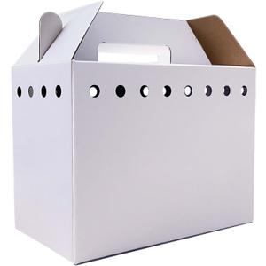 Cardboard Pet Carriers for Small Animals, Hamsters, Gerbils, Birds, Reptiles, Not for Cats or Dogs, Disposable Cardboard Pet Carrier 12 Pack