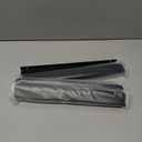 Malimali 5 Pack Black Finger Edge Pulls for Wardrobes Cabinets 11.81" Drawer Pulls Kitchen Cabinet Handles Modern Aluminum Concealed Tab Pulls for Closet Door, Matte Black