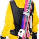 Hikeen Ski Strap, Ski & Poles Backpack Shoulder Strap Hands-Free for Easy Transportation of Your Skiing accessories