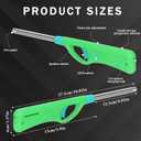 Refillable Butane Lighter,Long Stem BBQ Lighter,3 Pack Multipurpose Lighters(No Butane Fuel Inside)