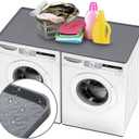 51.2" x 25.6" Washer and Dryer Covers - Silicone Top Protector Mat, Non-slip, Waterproof, Washable Countertop Cover for Home, Kitchen, Laundry Room