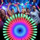 wellent 112 PCS Foam Glow Sticks, Foam Light Up Sticks Party Supplies with 3 Mode Colorful Flashing, Glow Sticks Bulk Party Pack, Led Foam Sticks for Birthday, Wedding, New Year, Carnival, Concert