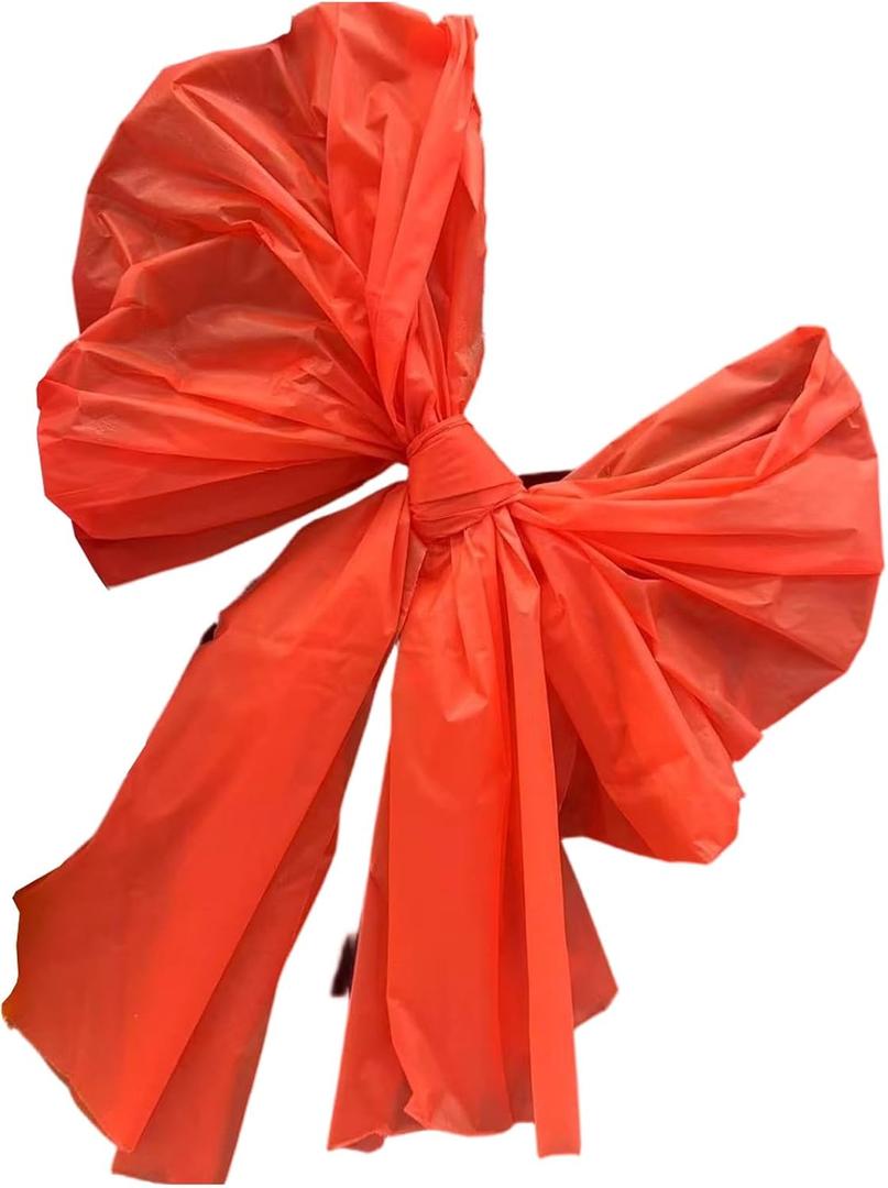 Multifunctional Large Bowknot for Decorating Stage Wall and Backgrounds Party Decoration Colorful Ornament Bowknot (Red)