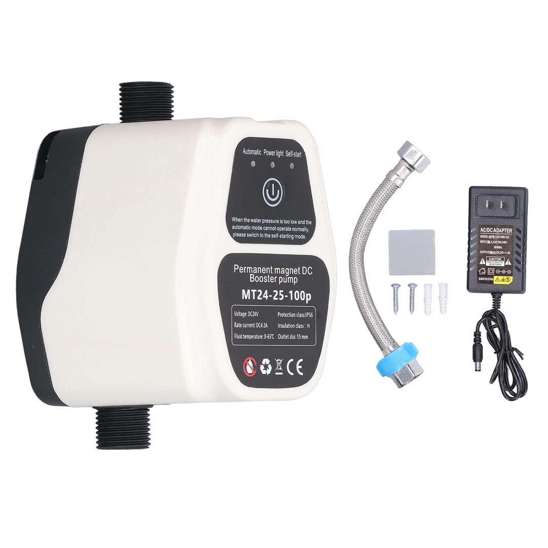 MT24 Automatic Water Pressure Boost Pump, 25L Per Minute Flow Rate, Intelligent Sensing, Quiet Operation, Class H Insulation (US Plug)