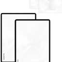 MAGDEPO Page Magnifying Sheet 3X Lightweight Flat Optical Plastic Fresnel Lens with Handy Card Size Magnifier Lenses for Seniors Reading Small Prints, Maps, Books, Bible, Magazines, etc. (2pcs Set)
