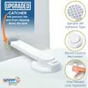 Toilet Locks Baby Proof (2-Pack) Ideal Baby Proof Toilet Lid Lock with Arm No Tools Needed Easy Installation with 3M Adhesive Top Safety Toilet Seat Lock Fits Most Toilets, White