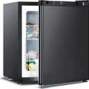 Electactic 1.1 Cu.ft Small Freezer, Mini Upright Freezer with 7 Adjustable Thermostat, Removable Shelves, Reversible Single Door, for Bedroom/Home/Dorms/Apartment (Black)