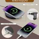 Clip and Go Strap for Phone With Wallet Crossbody (Detachable RFID Blocking Wallet) - Adjustable Phone Strap w/Soft Silicone Pad, Universal Phone Lanyard with 360 Rotatable Tether Tabs for All Phones (1-black)