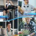 Neck Fan, Hand Free Portable Neck Fans For Women, Kids, and Men, 3 Speed Adjustable Hanging Around Necklace Fan, Rechargeable Battery Operated Wearable Fan Personal Fans Cooling Neck Fan (Black)