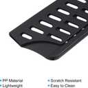 PATIKIL PP Safety Knife Cover Sleeves for 8" Chef Knife, 2 Pack Knives Edge Guard Blade Protector Universal Knife Sheath Portable for Kitchen, Black