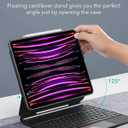 ESR iPad Pro 12.9 Case with Keyboard, Easy-Set Magnetic Stand, Portrait/Raised Modes for iPad iPad Pro 12.9(6th/5th/5th/3rd), Removable Protective Case, Rebound 360 Series, Black