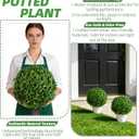 Artificial Boxwood Ball Bush- Faux Boxwood Decorative Balls for Backyard, Balcony,Garden, Wedding and Home Dcor (2, 22inch)