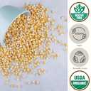 Be Still Farms Yellow Organic Popcorn Kernels (4.8lb) - Uncooked Corn Bulk Great for Movie Night - Healthy Microwave Snacks Ideal for Popping - USA Grown | USDA Certified | Vegan | Non-GMO (76.8 Ounce (Pack of 1))