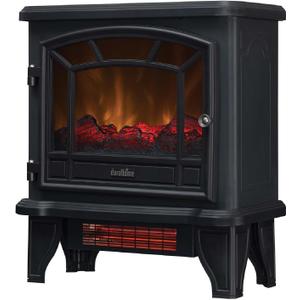 duraflame Infrared Quartz Electric Fireplace Stove Heater, Black