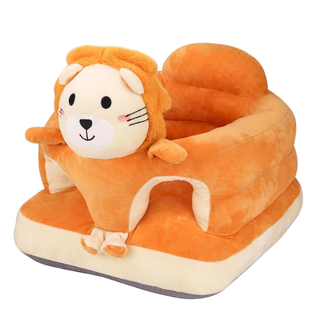 KAKIBLIN Baby Sit Up Chair Support Sofa,Sit Me Up Floor Seat for Baby,Soft Plush Cartoon Animals Learning to Sitting Chair Seats for 3-24 Month Girls and Boys,PP Cotton Full Filling