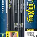 Pilot, FriXion Synergy Clicker Erasable, Refillable, Retractable Gel Ink Pens, Extra Fine Point 0.5 mm, Pack of 3, Black