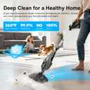 11-in-1 Steam Mop, 1550W Powerful Handheld Steam Cleaner, 260F Multi-Functional Floor Steamer with 21.3FT Cord for Floors, Hardwood, Tiles, Grout, Windows, Kitchen, Bath, Adjustable (Grey)