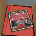 Handy Laundry Christmas Ornament Storage - Stores upto 64 Holiday Ornaments, Adjustable Dividers, Zippered Top, Two Handles. Storage Box Keeps Holiday Decorations Clean and Dry for Next Season. (Red)