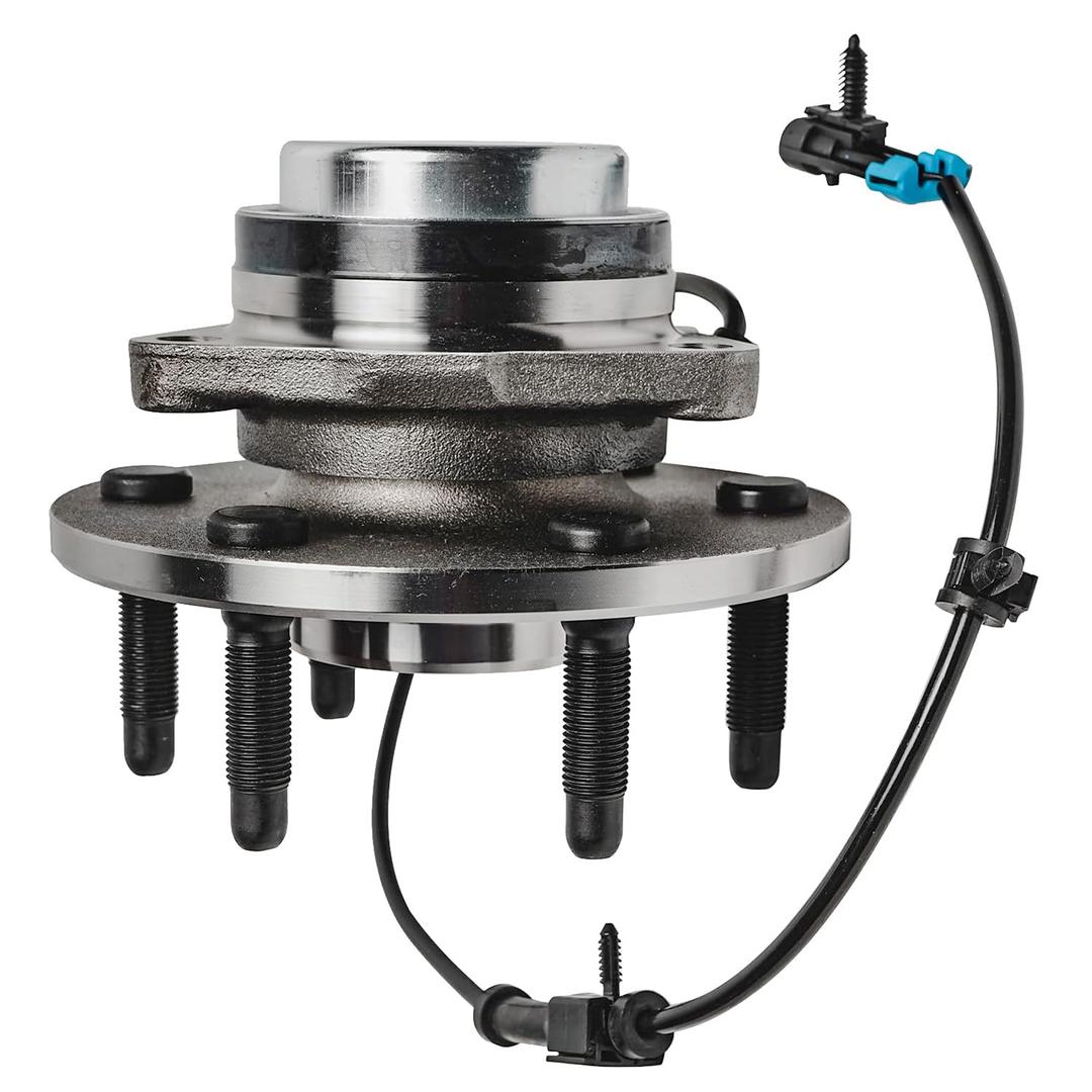 Detroit Axle - RWD Front Wheel Bearing Hub Assembly for 99-06 Chevy Silverado Sierra 1500, 00-06 Suburban 1500 Tahoe Yukon GMC Yukon XL 1500, 02-06 Cadillac Escalade 6 Lugs W/ABS