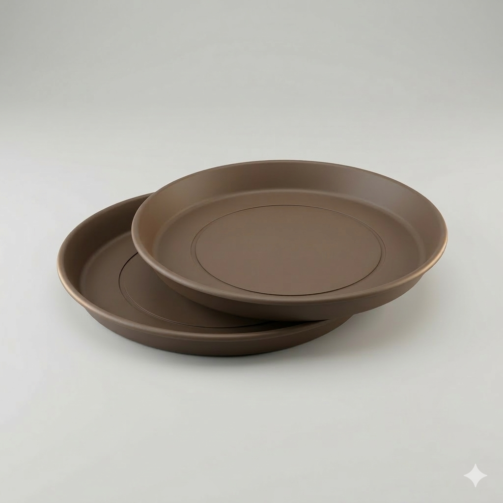 15 Inch Plant Saucer,  Plant Plates to Catch Water, Pebble Tray for Plant Humidity, Flower Pot Saucers for Indoor and Outdoor Garden(2PCS)