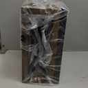 Rpzloila Flush Mount Ceiling Light Fixture for Kitchen Hallway, 2Light Close to Ceiling Light with Black Metal and Wood Design, Rustic Farmhouse Ceiling (Bulb not Included)