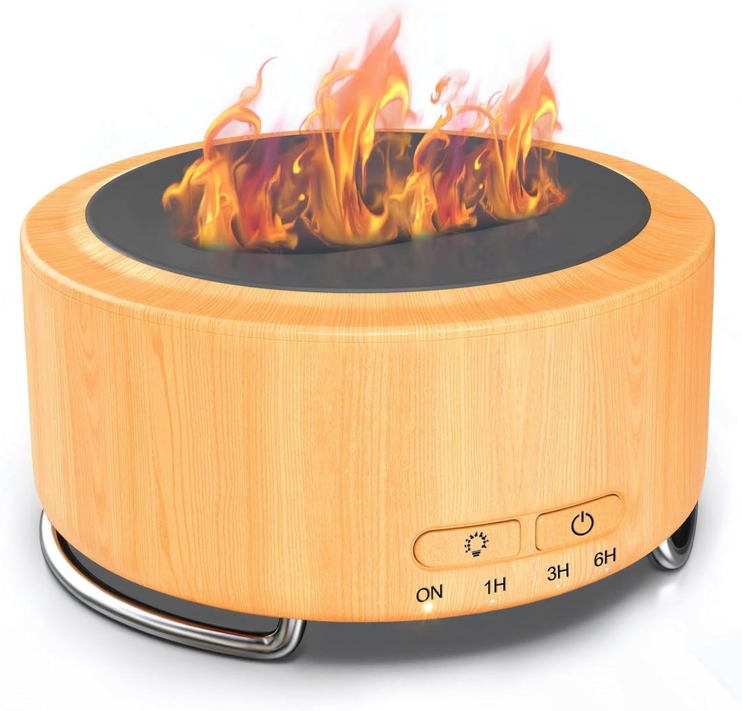 Essential Oil Diffuser for Home: 500ML Aroma Diffuser for Hotel Office Yoga Room - Humidifier with 9 Colors LED Night Light for Kids/Women Home Relaxation,Orange Yellow