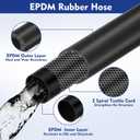 Epdm Garden Rubber Hose 3/8 Inch x 100 ft, Heavy Duty sprayer Hose 145 Psi Kink Resistant, General Purpose Air Water Chemical Resistant for Landscaping Agriculture Irrigation Industrial Use