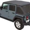 Bestop 5282335 Black Diamond Replace-A-Top for 2007-2018 Wrangler Jk Unlimited - Trektop NX Hardware