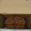 6 Pcs Heart Shaped Woven Basket Wicker Bread Basket 3 Size Handmade Rattan Storage Serving Tray for Snack Candy Fruit Vegetable Cosmetic Bakery Desktop Kitchen Office Mother's Day
