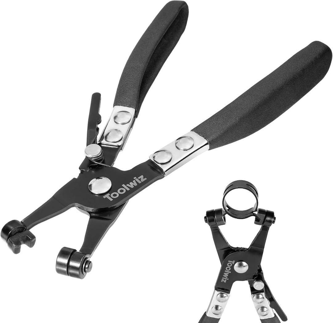 Toolwiz Hose Clamp Pliers for Car Water Pipe, Hose Clamp Pliers Removal and Installation Tool, Auto Repair Tool Automotive Mechanical Tools (Black)