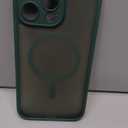 CANSHN Magnetic Compatible with iPhone 14 Pro Max Case, Upgraded [Full Camera Protection] [Compatible with Magsafe] [Translucent Matte] Shockproof Protective Phone Case Cover 6.7 Inch - Deep Green