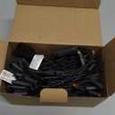 Novelty Lights 50 Light LED Christmas Mini Light Set, Outdoor Lighting Party Patio String Lights, Amber, Black Wire, 11 Feet