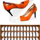 Yashong Shoe Slots Organizer, 36PCS Adjustable Double Layer Stack Shoe Rack, 50% SpaceSaving Storage Rack Holder, White